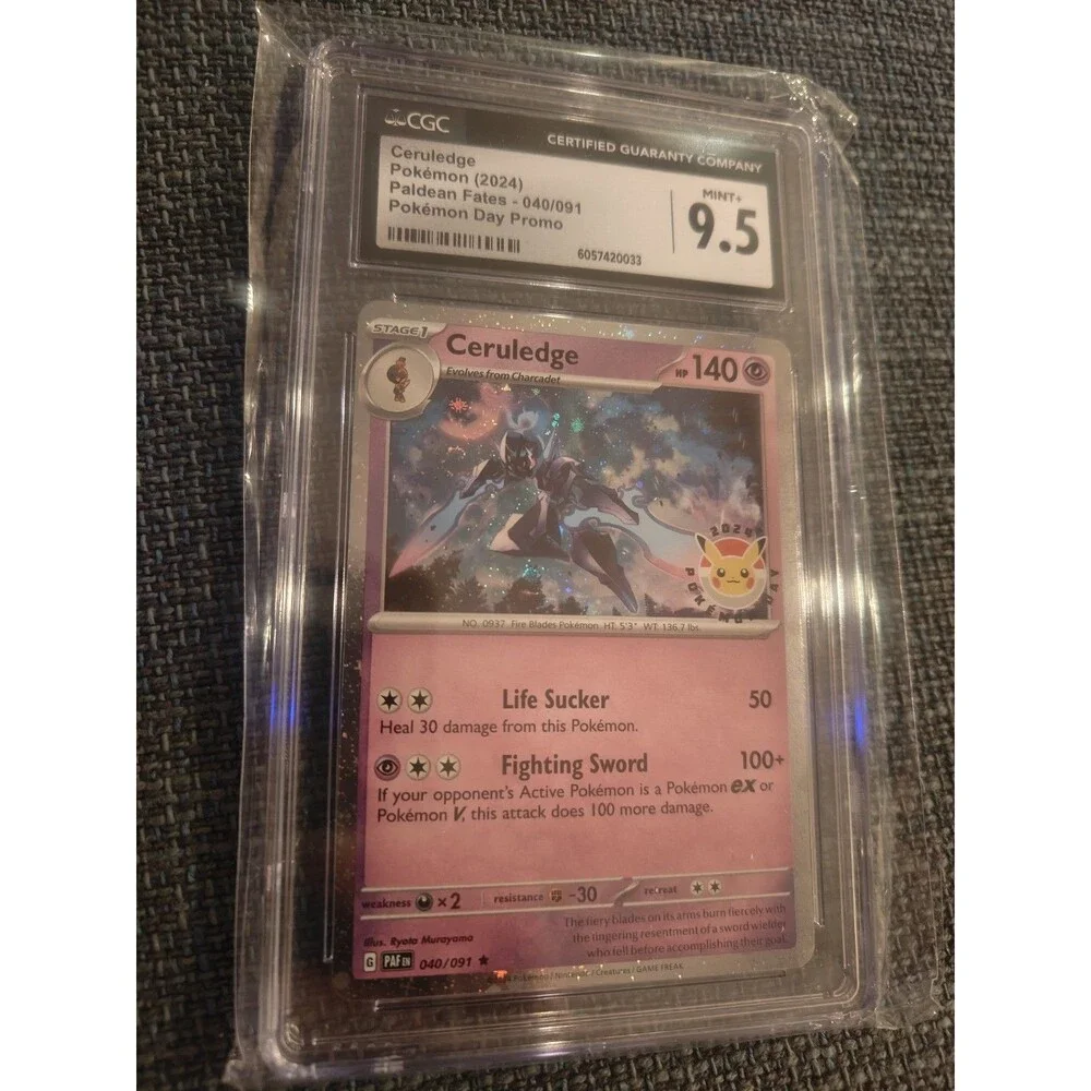 Ceruledge w/ Swirl 040/091 Pokemon Day 2024 Stamp Holo Rare Promo CGC 9.5 *SWIRL